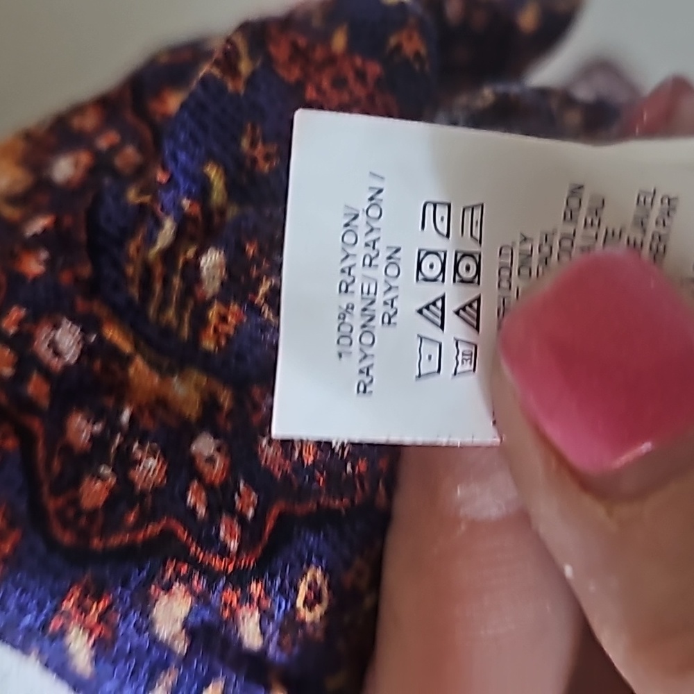 Lucky brand peasant style blouse - Picture 6 of 6